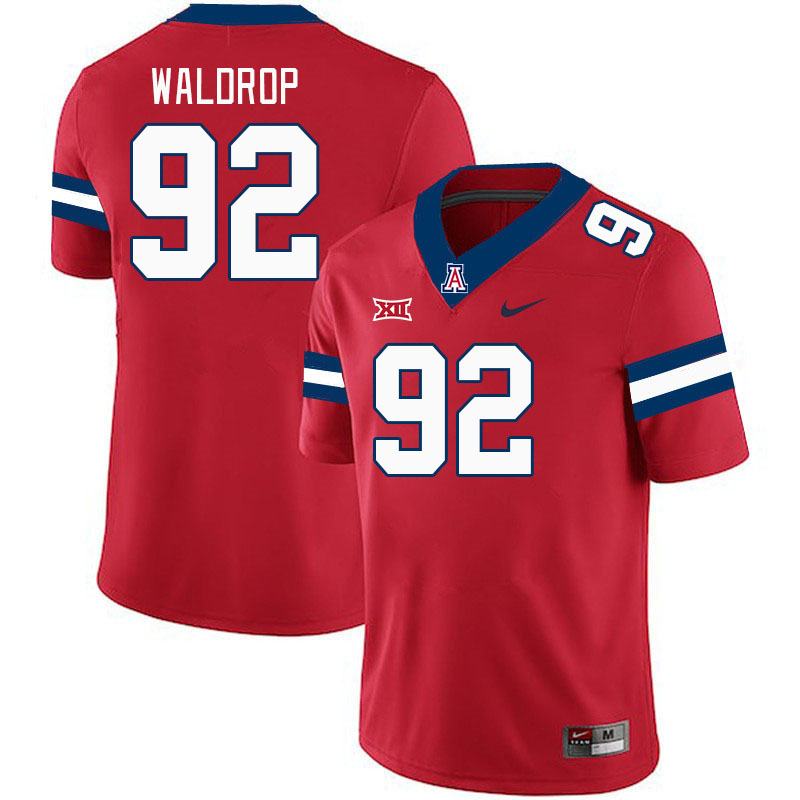 #92 Rob Waldrop Arizona Wildcats Jerseys Football Stitched-Cardinal